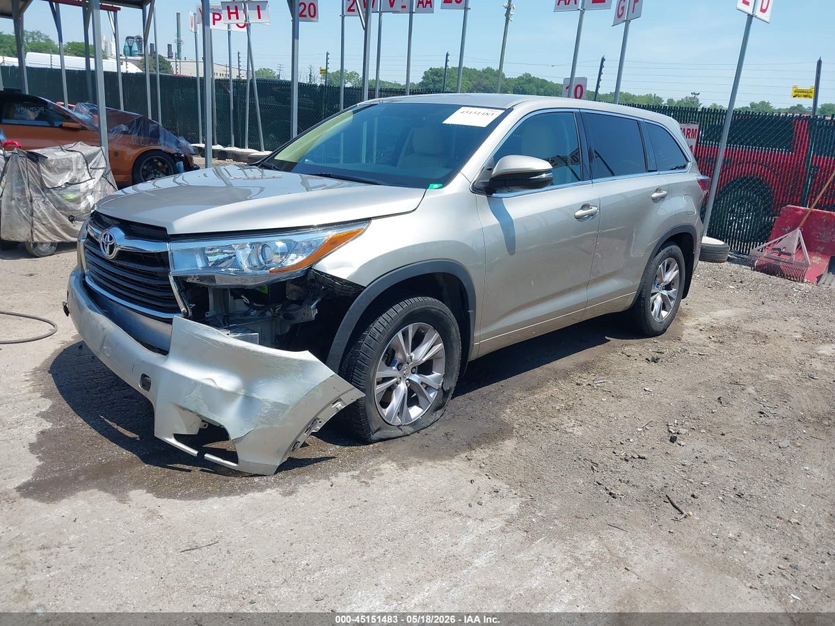 2015 TOYOTA HIGHLANDER LE PLUS V6 — снимка 2