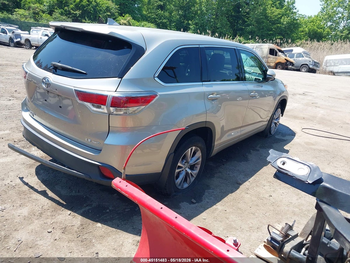 2015 TOYOTA HIGHLANDER LE PLUS V6 — снимка 4