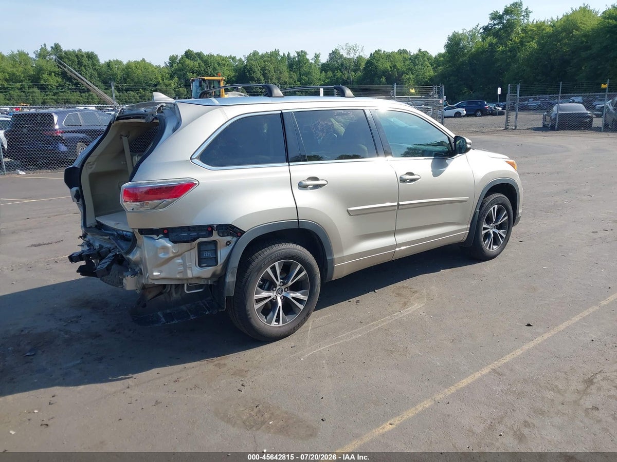 2016 TOYOTA HIGHLANDER XLE V6 — снимка 4