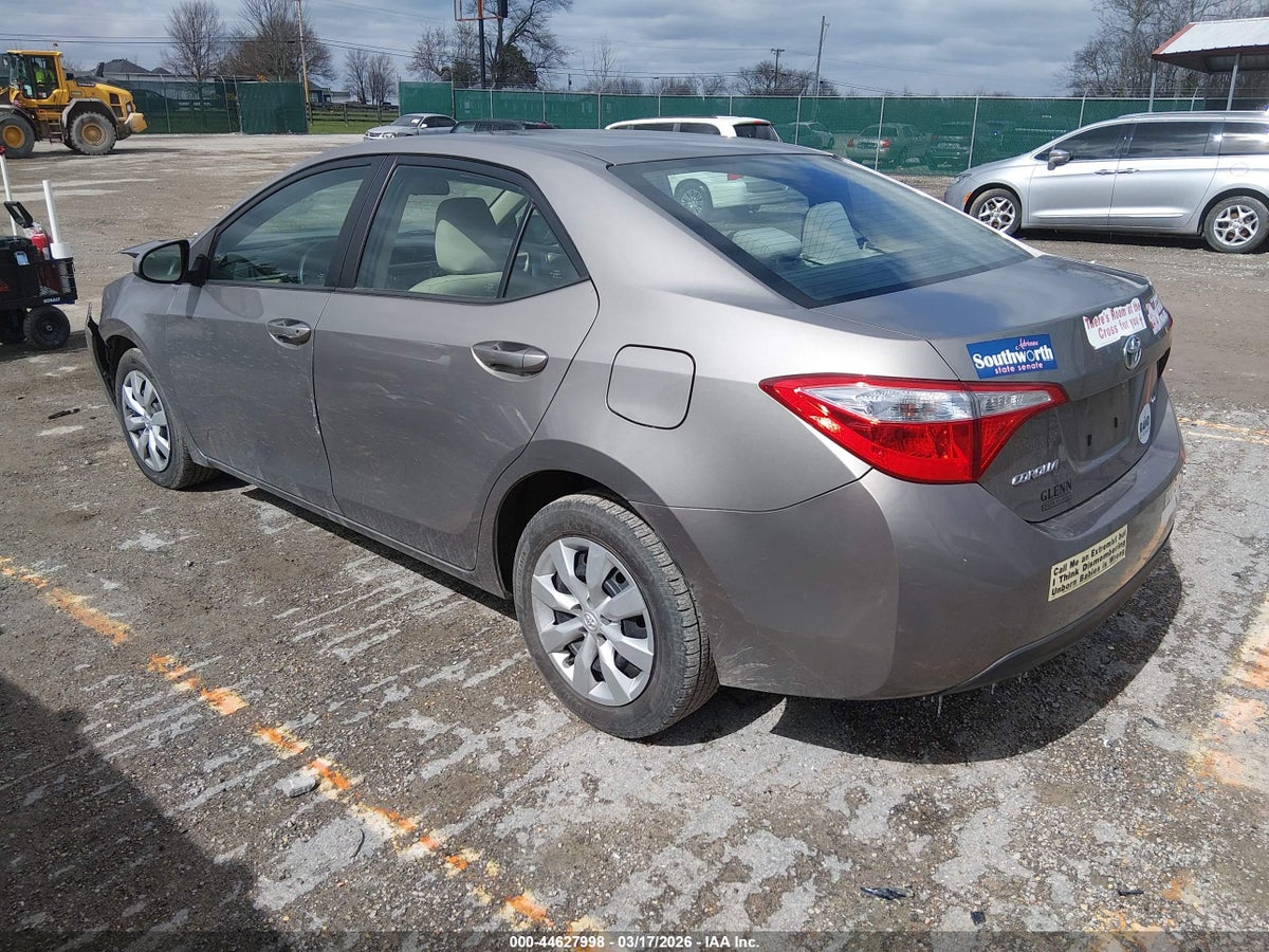 2015 TOYOTA COROLLA LE — снимка 3