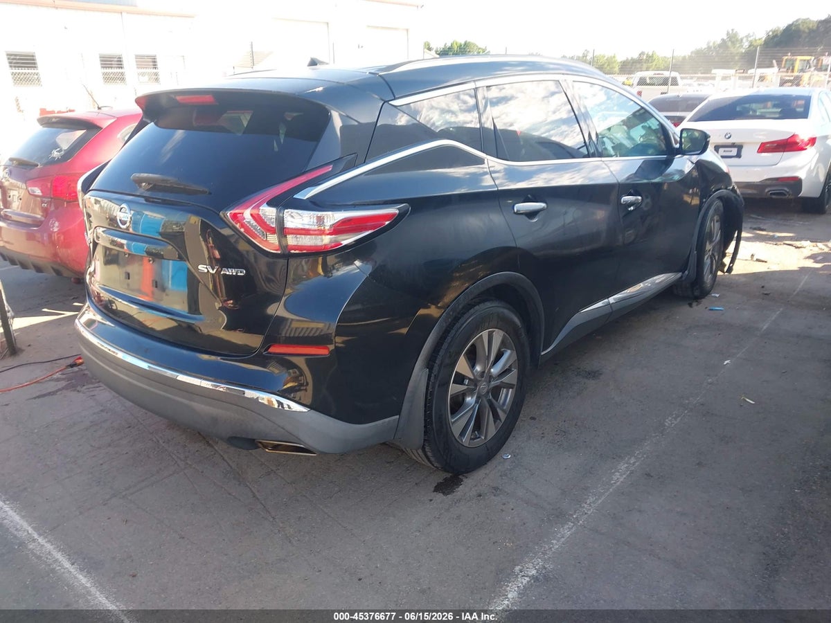 2015 NISSAN MURANO SV — снимка 4