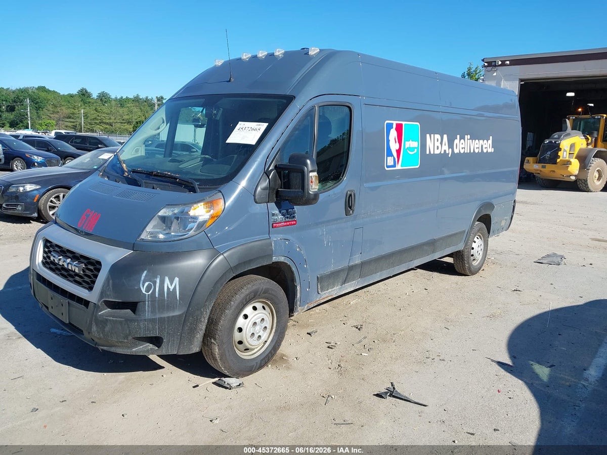 2019 RAM PROMASTER 3500 CARGO VAN HIGH ROOF 159 WB EXT — снимка 2