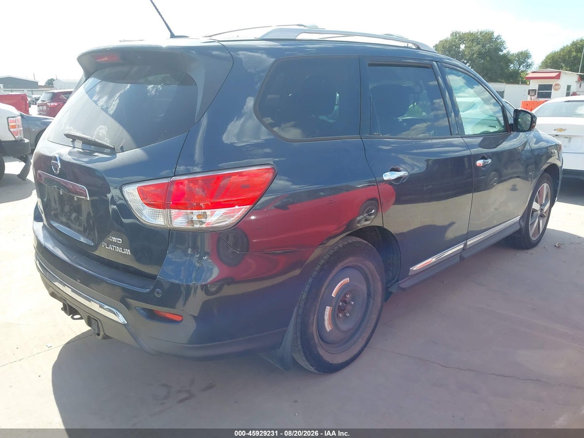 2014 NISSAN PATHFINDER PLATINUM — снимка 4