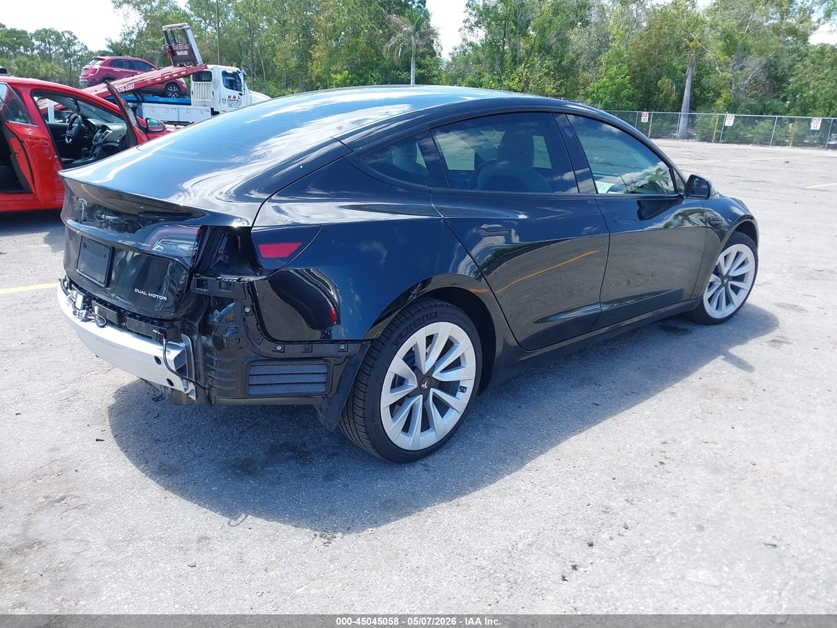 2022 TESLA MODEL 3 LONG RANGE DUAL MOTOR ALL-WHEEL DRIVE — снимка 4