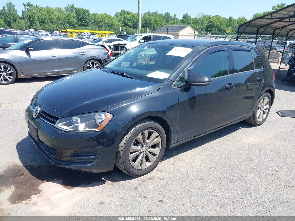 2015 VOLKSWAGEN GOLF TDI S 4-DOOR — снимка 2