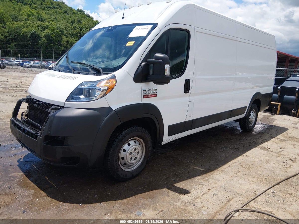 2019 RAM PROMASTER 3500 CARGO VAN HIGH ROOF 159 WB EXT — снимка 2