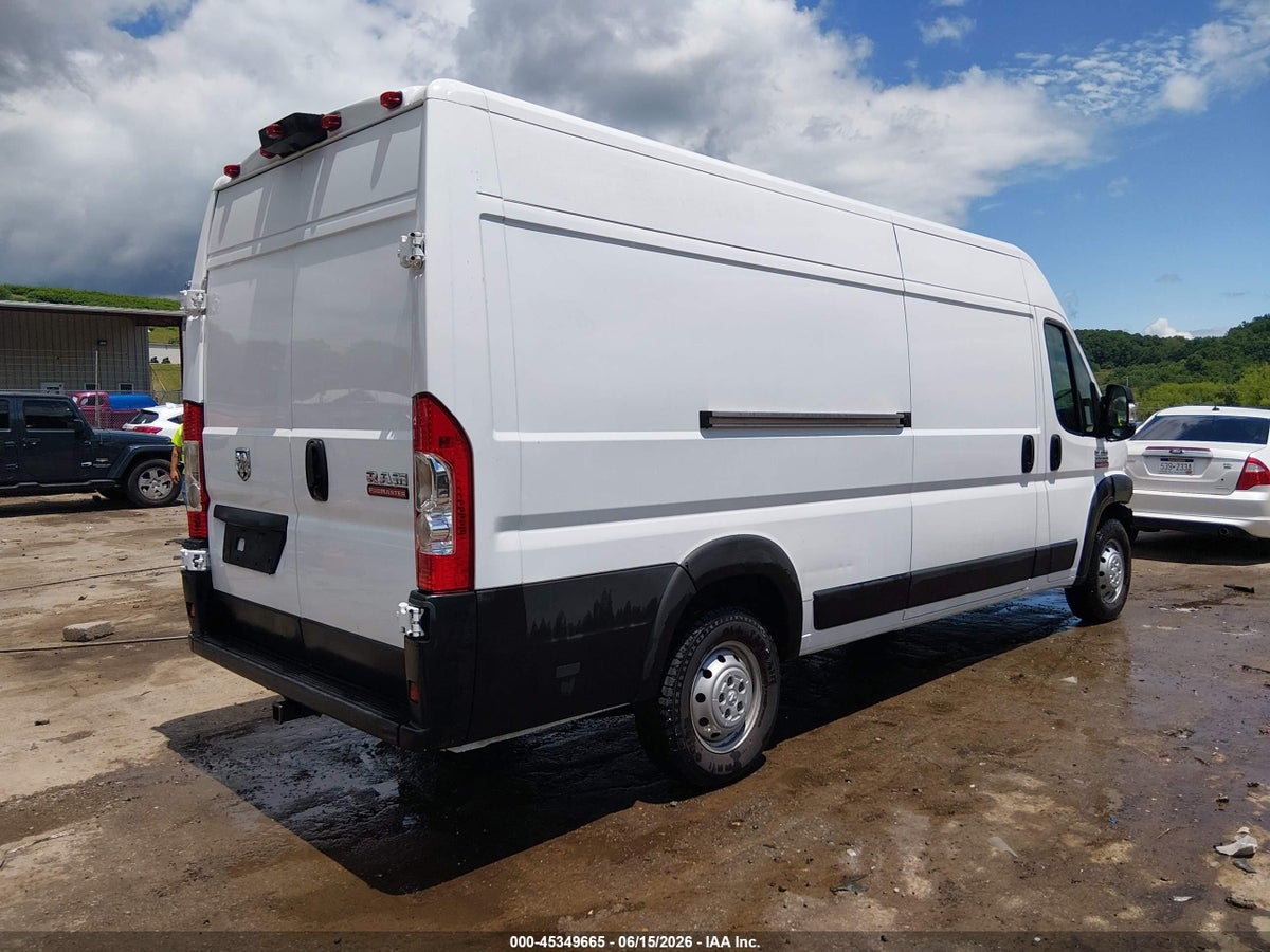 2019 RAM PROMASTER 3500 CARGO VAN HIGH ROOF 159 WB EXT — снимка 4