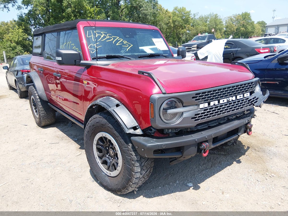 2021 FORD BRONCO BADLANDS/BIG BEND/BLACK DIAMOND/OUTER BANKS/WILDTRAK