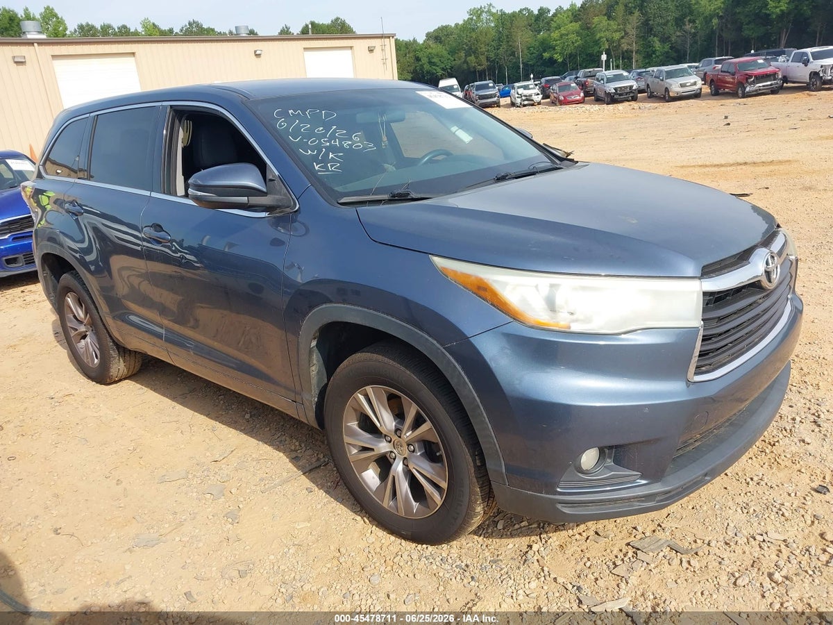 2015 TOYOTA HIGHLANDER LE PLUS V6