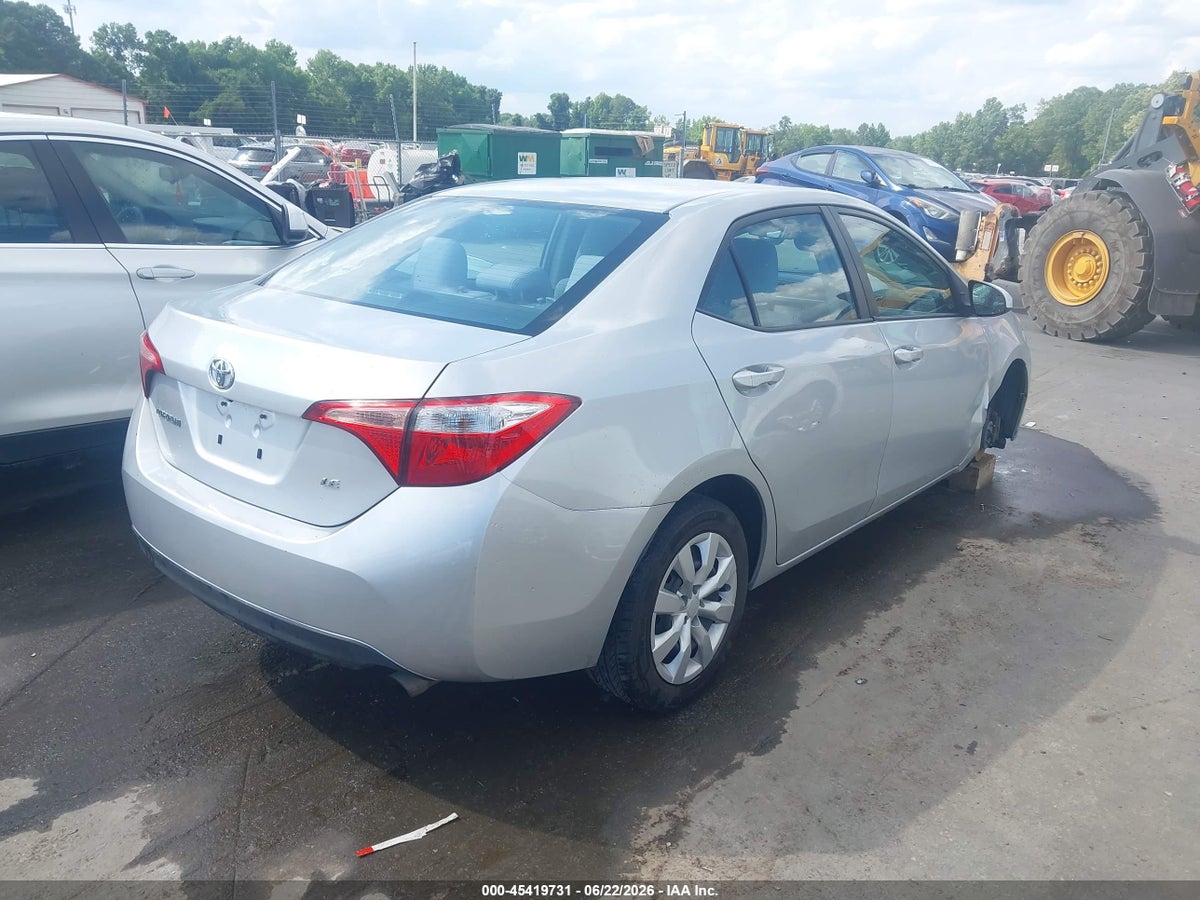2014 TOYOTA COROLLA LE — снимка 4