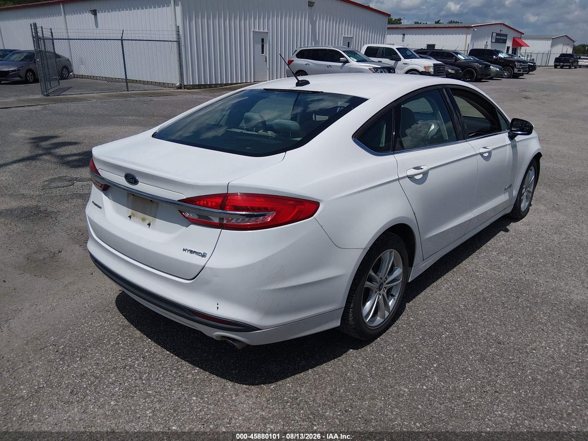 2018 FORD FUSION HYBRID S — снимка 4