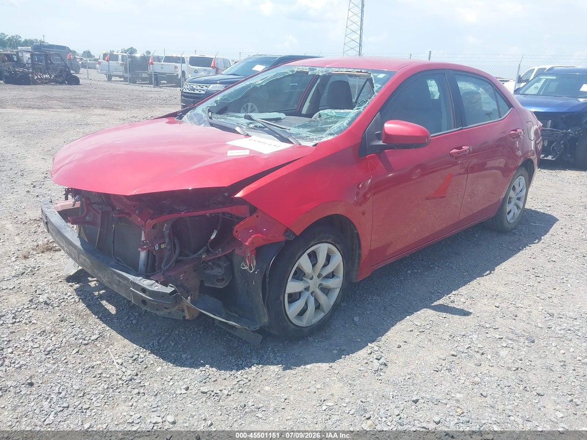 2014 TOYOTA COROLLA LE — снимка 2