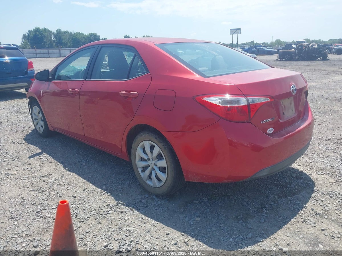 2014 TOYOTA COROLLA LE — снимка 3
