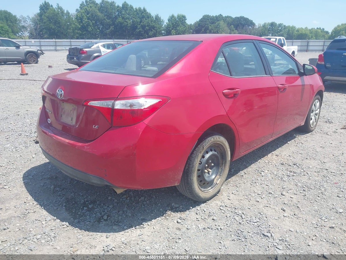 2014 TOYOTA COROLLA LE — снимка 4