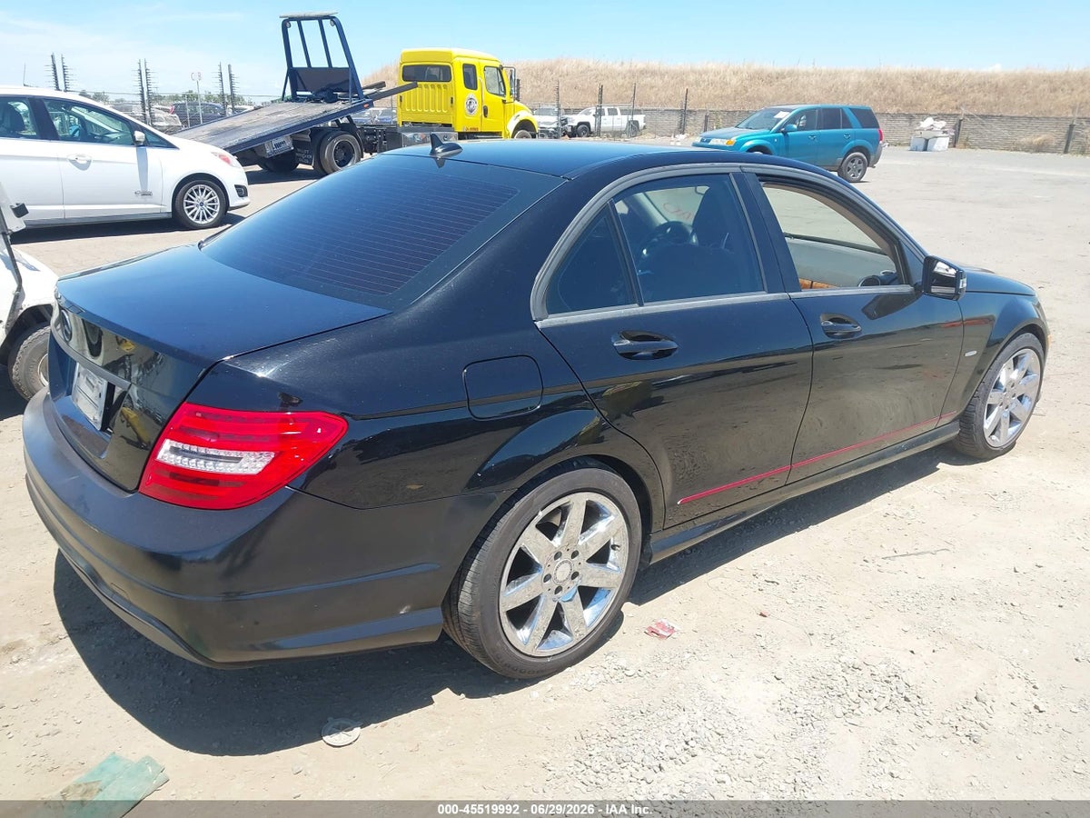 2012 MERCEDES-BENZ C 250 SPORT — снимка 4