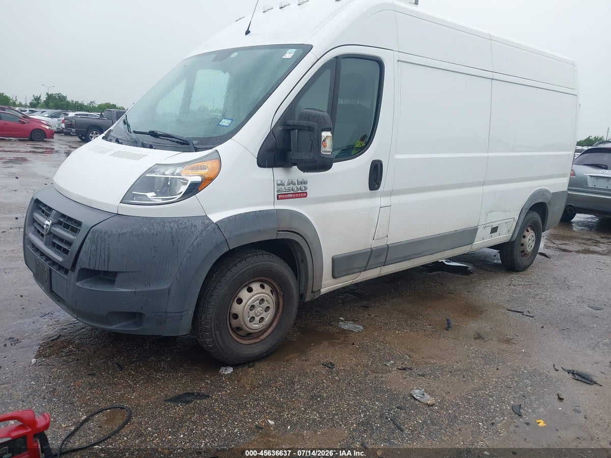 2017 RAM PROMASTER 2500 HIGH ROOF 159 WB — снимка 2