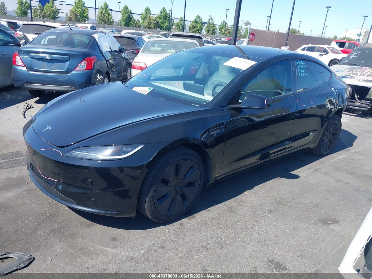 2025 TESLA MODEL 3 LONG RANGE REAR-WHEEL DRIVE/STANDARD REAR-WHEEL DRIVE — снимка 2