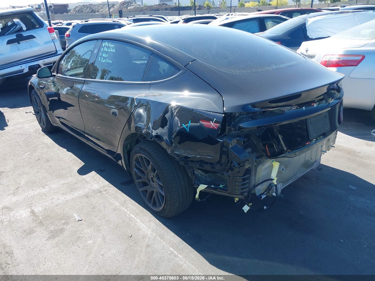 2025 TESLA MODEL 3 LONG RANGE REAR-WHEEL DRIVE/STANDARD REAR-WHEEL DRIVE — снимка 3