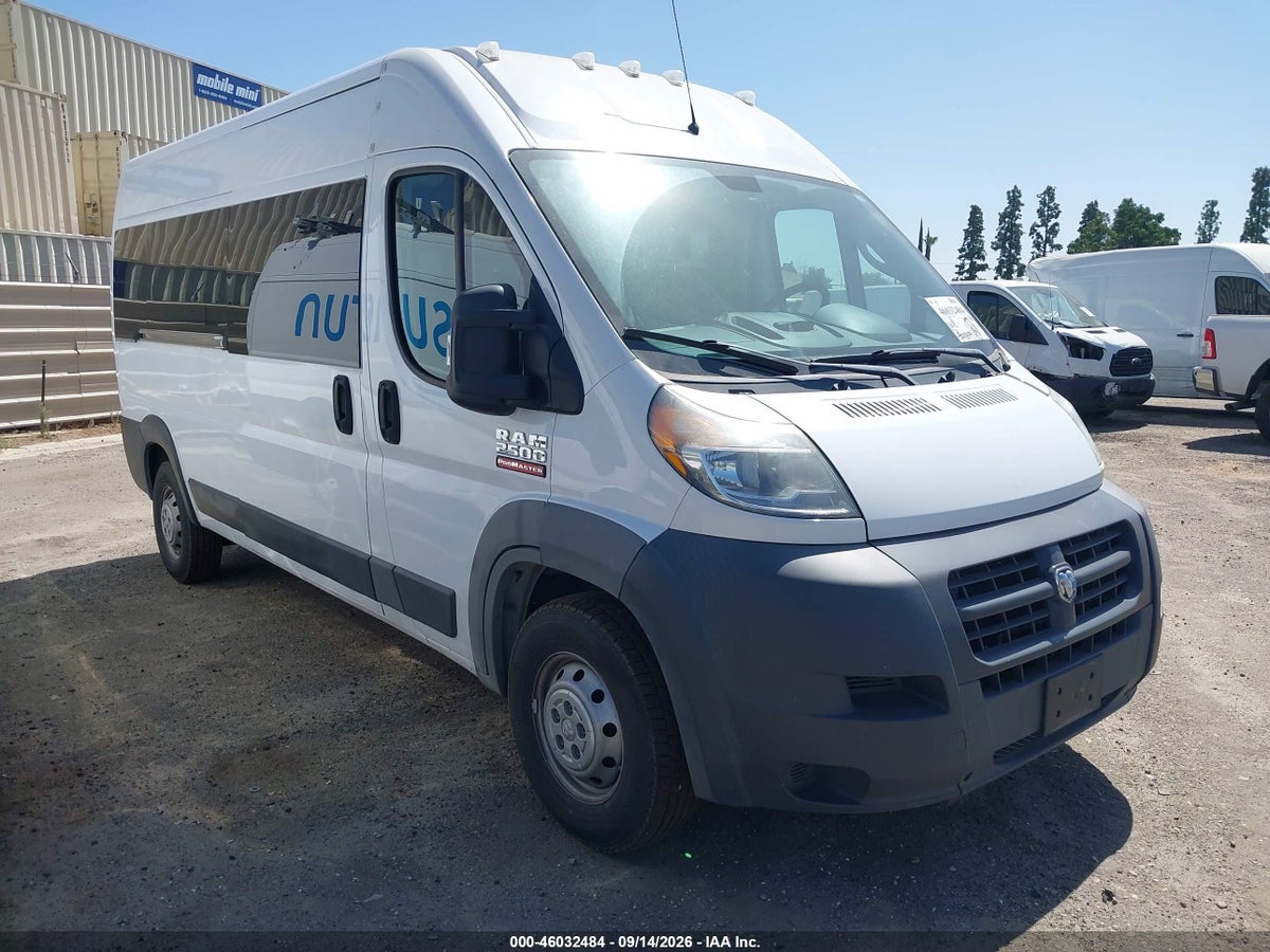 2018 RAM PROMASTER 2500 WINDOW VAN HIGH ROOF 159 WB