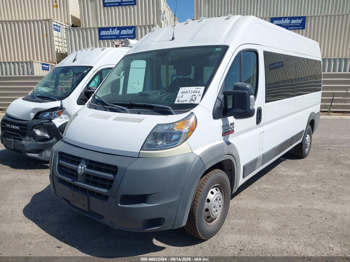 2018 RAM PROMASTER 2500 WINDOW VAN HIGH ROOF 159 WB — снимка 2