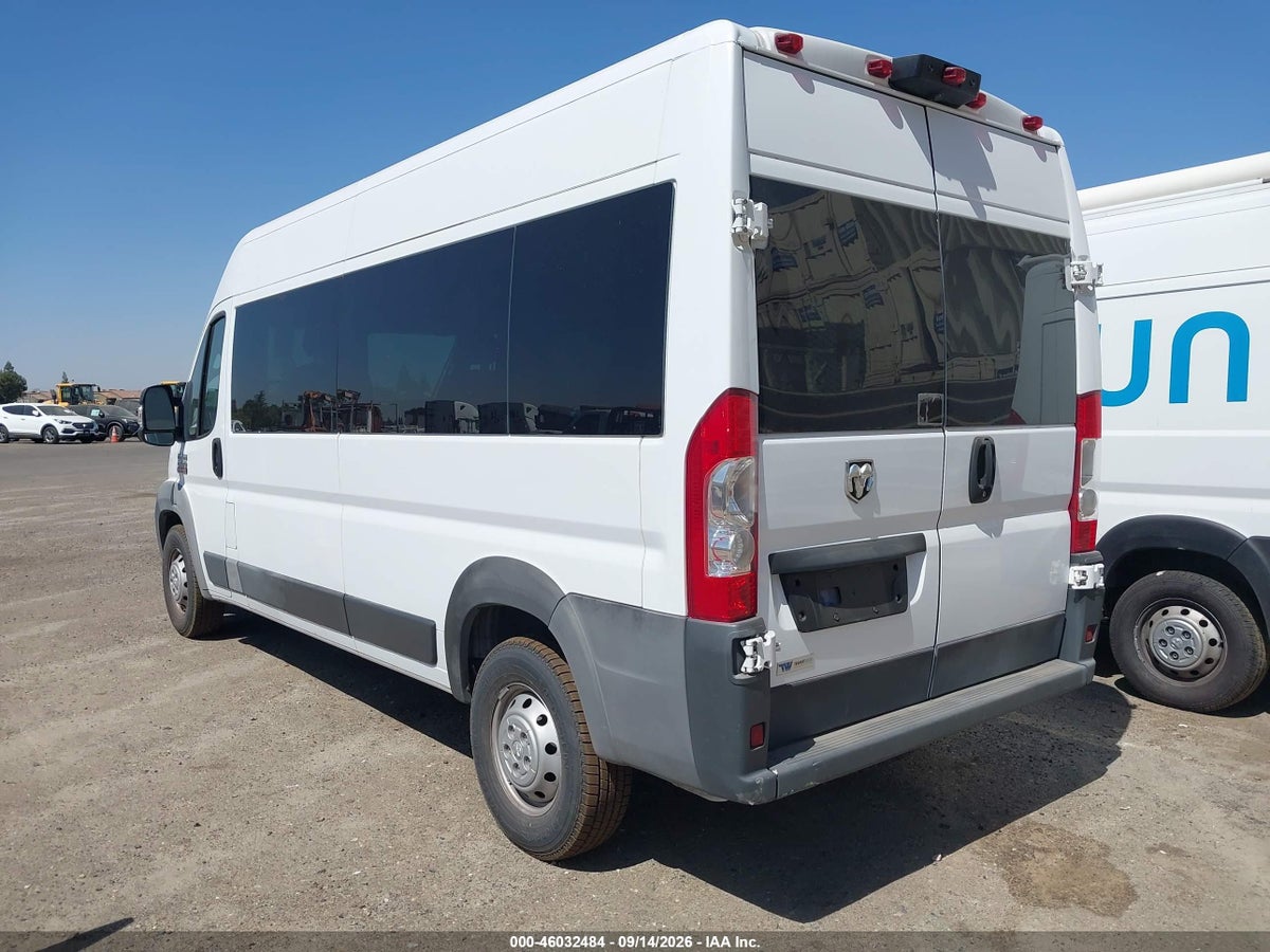 2018 RAM PROMASTER 2500 WINDOW VAN HIGH ROOF 159 WB — снимка 3