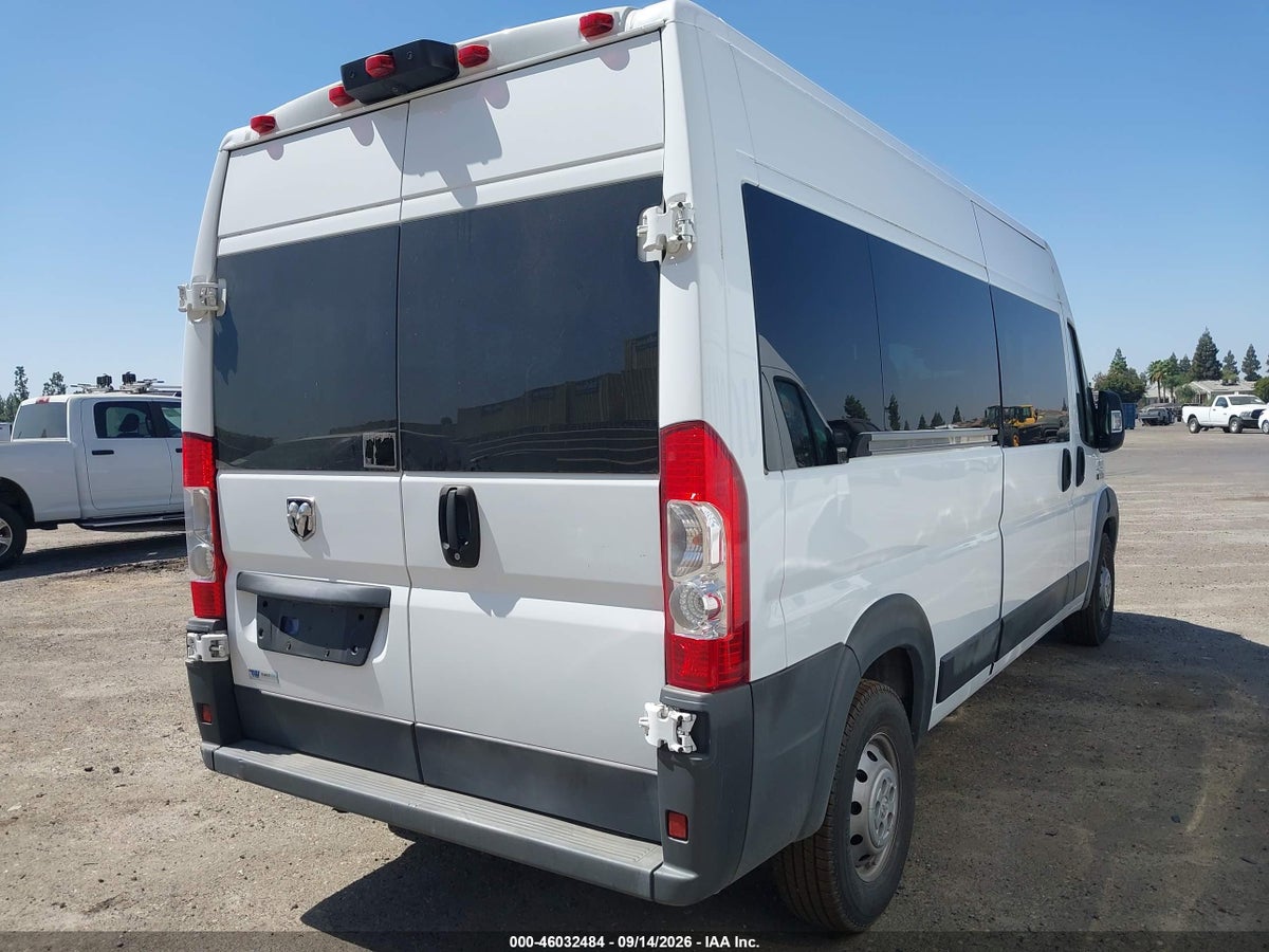 2018 RAM PROMASTER 2500 WINDOW VAN HIGH ROOF 159 WB — снимка 4