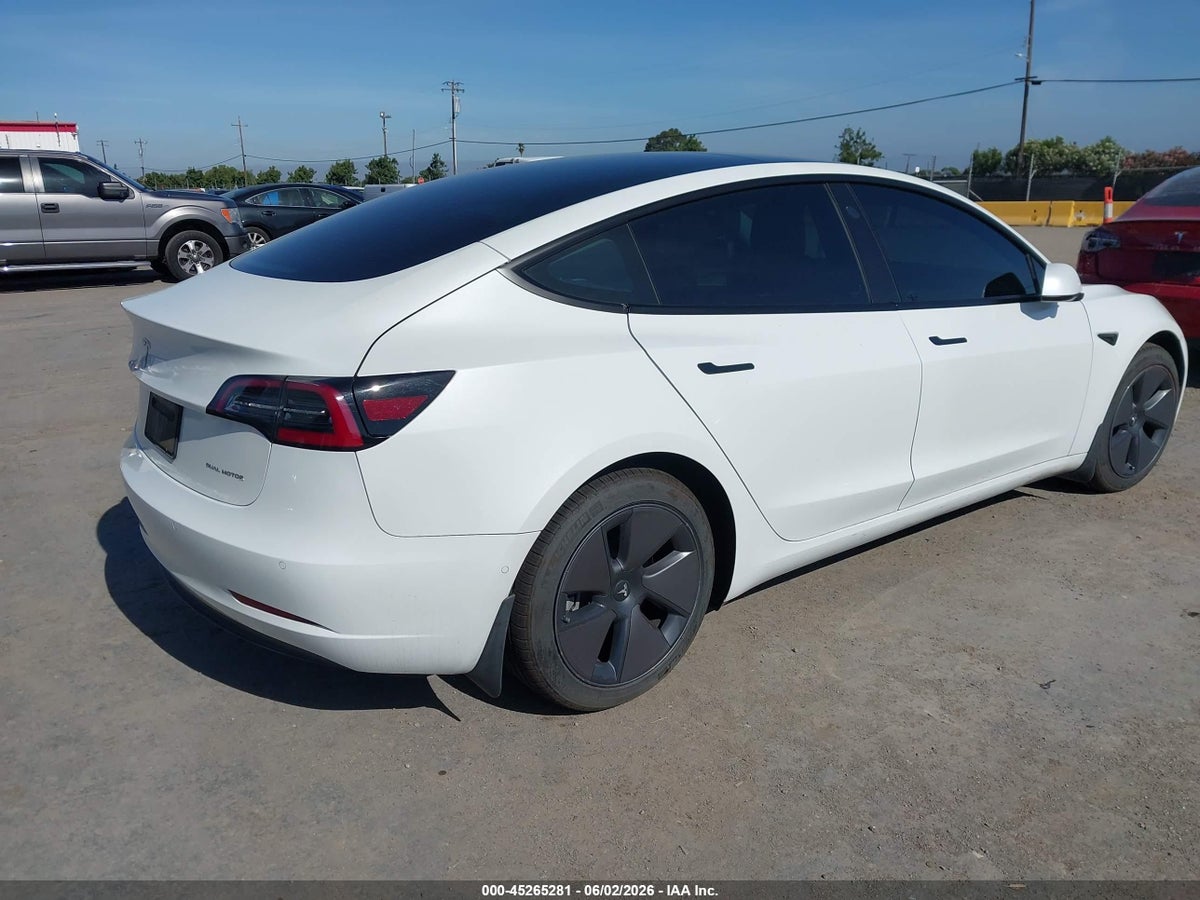 2022 TESLA MODEL 3 LONG RANGE DUAL MOTOR ALL-WHEEL DRIVE — снимка 4