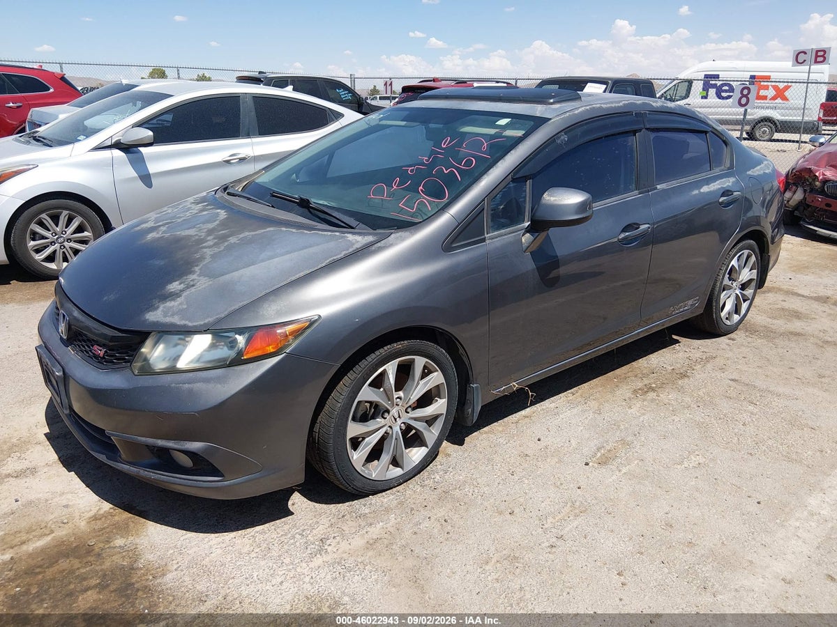 2012 HONDA CIVIC SI — снимка 2