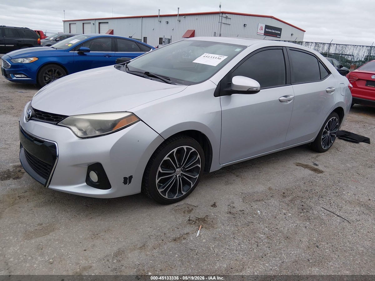 2014 TOYOTA COROLLA S PLUS — снимка 2