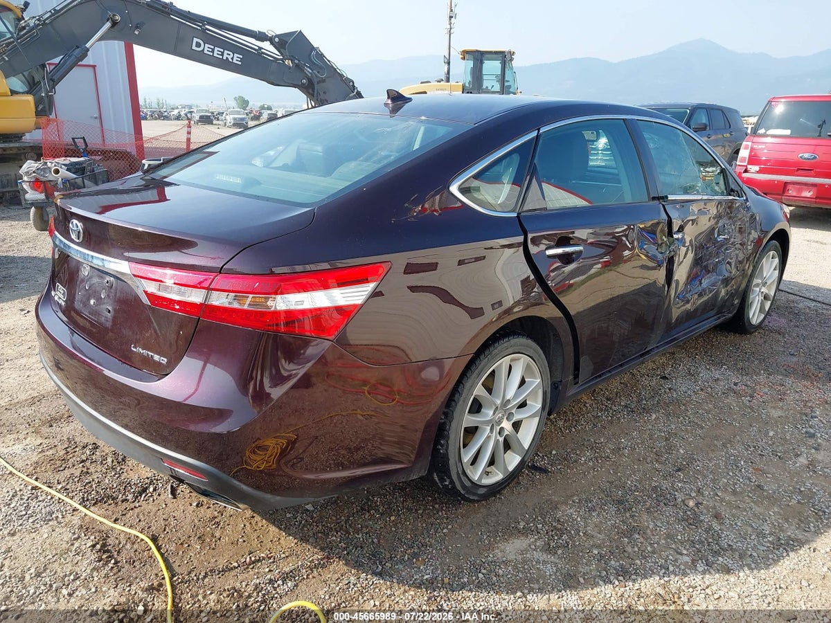 2013 TOYOTA AVALON LIMITED — снимка 4