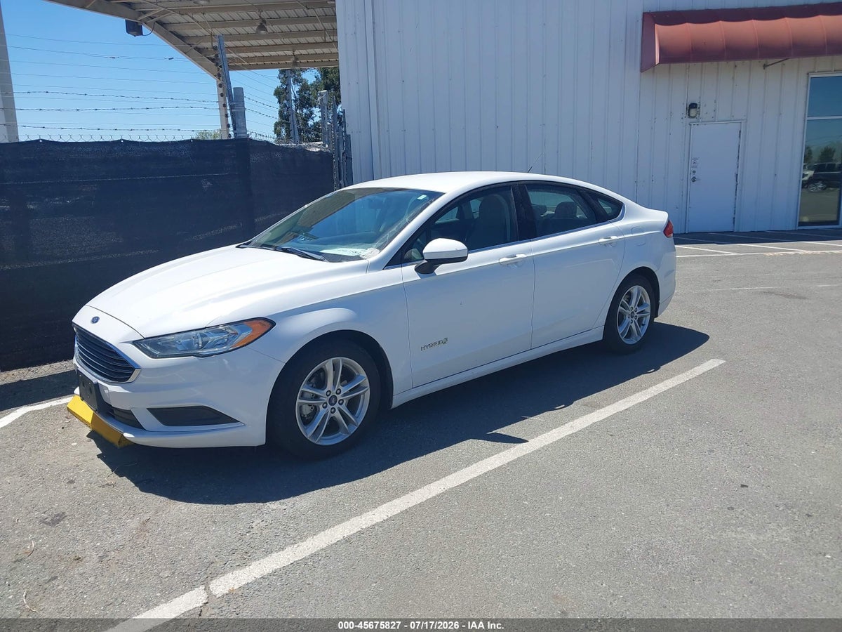 2018 FORD FUSION HYBRID S — снимка 2