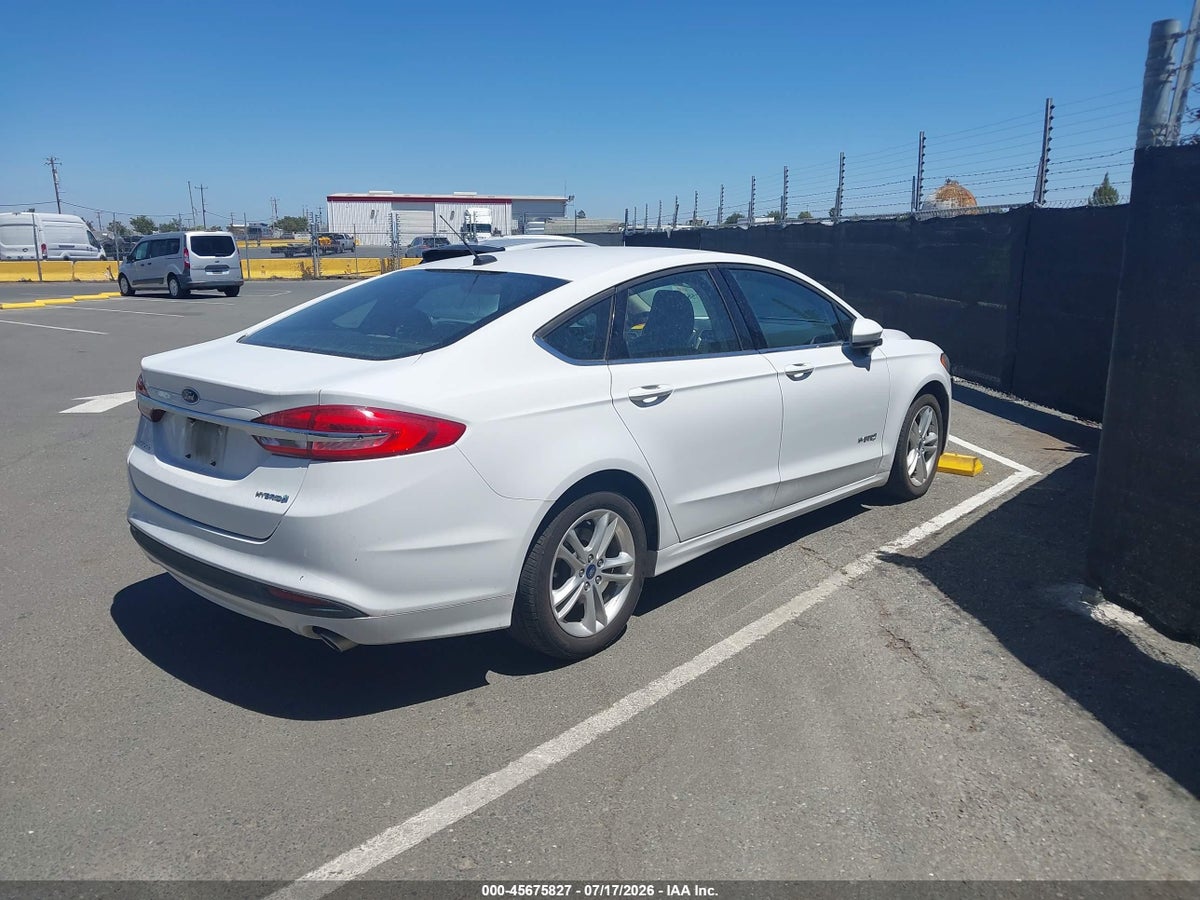 2018 FORD FUSION HYBRID S — снимка 4