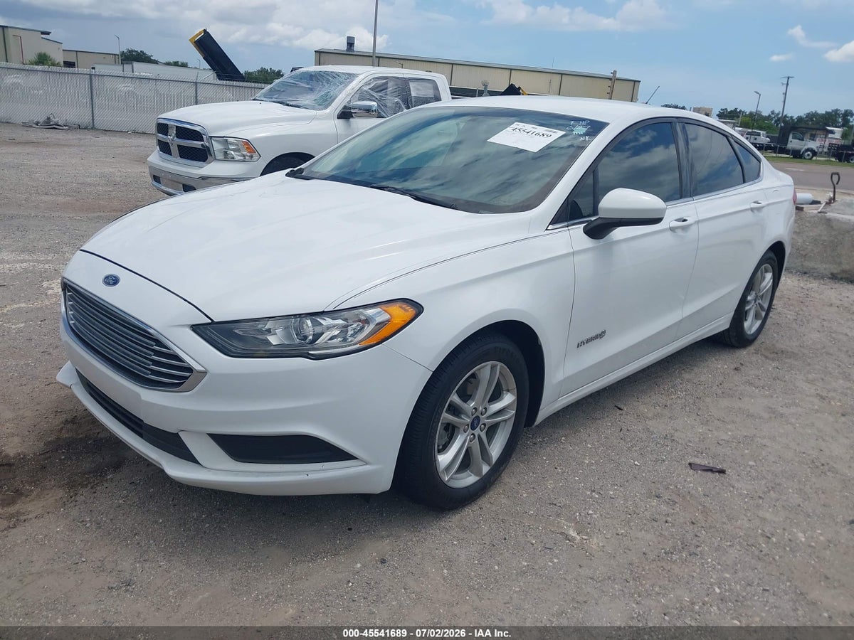 2018 FORD FUSION HYBRID SE — снимка 2