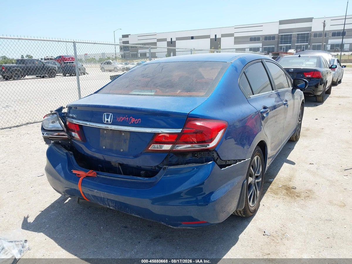 2014 HONDA CIVIC EX — снимка 4