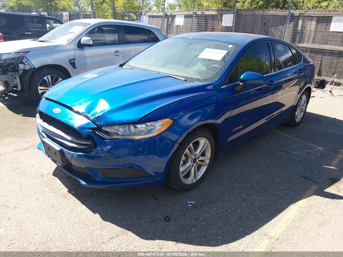 2018 FORD FUSION HYBRID S — снимка 2