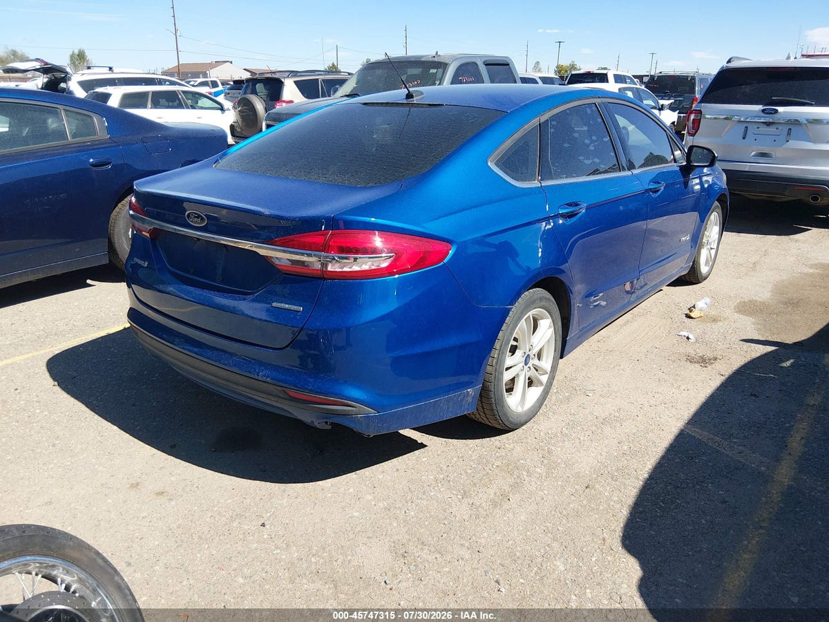 2018 FORD FUSION HYBRID S — снимка 4