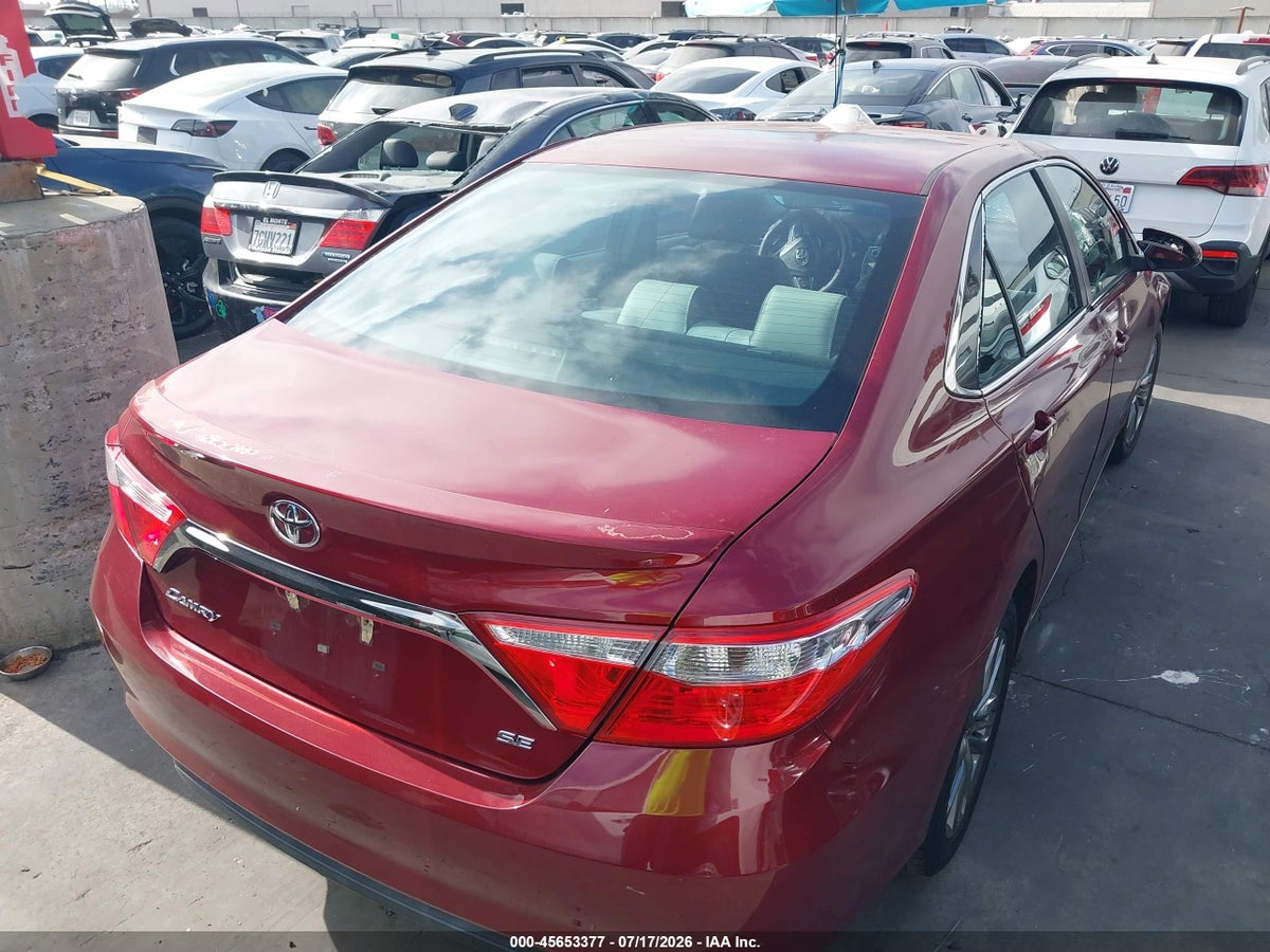 2016 TOYOTA CAMRY SE — снимка 4