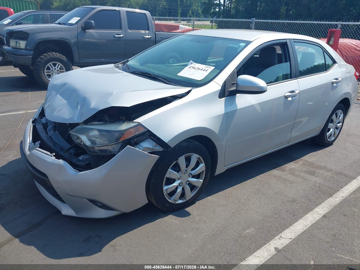 2016 TOYOTA COROLLA LE — снимка 2