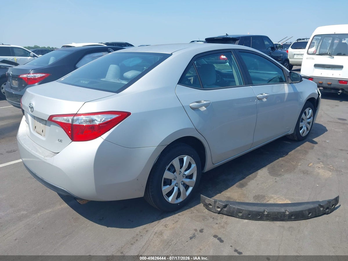 2016 TOYOTA COROLLA LE — снимка 4
