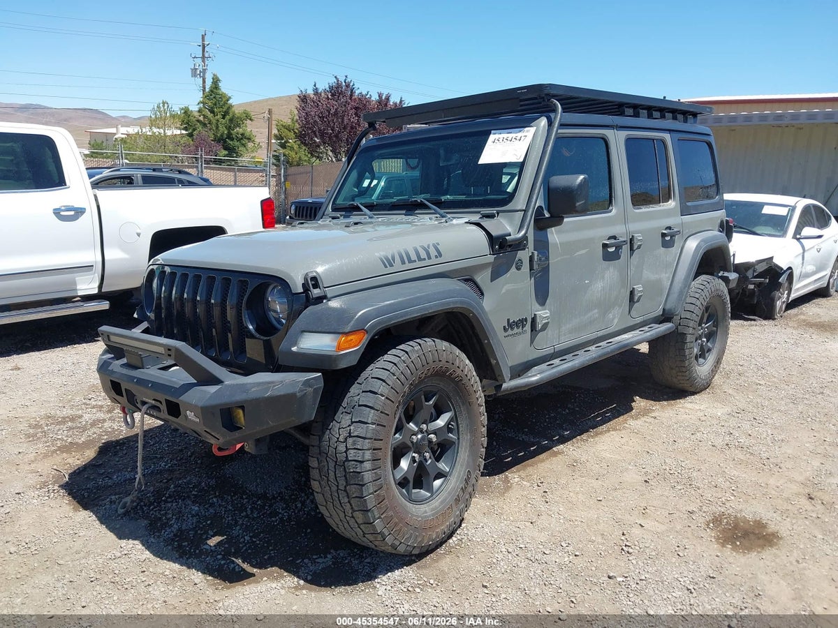 2021 JEEP WRANGLER UNLIMITED WILLYS 4X4 — снимка 2