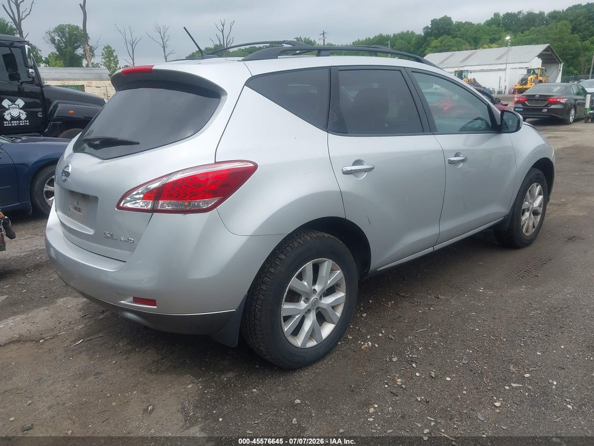 2012 NISSAN MURANO SL — снимка 4