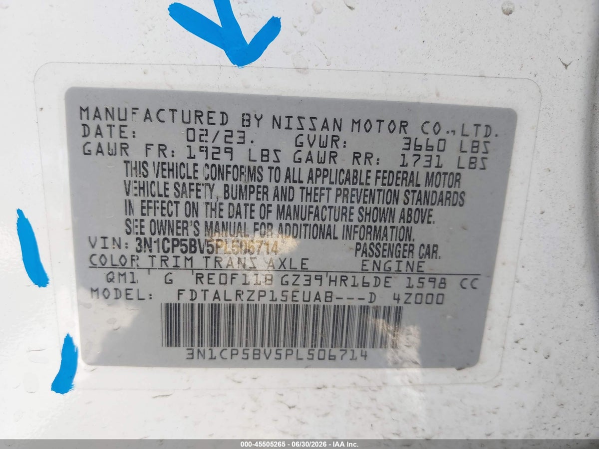 2023 NISSAN KICKS S XTRONIC CVT — снимка 4
