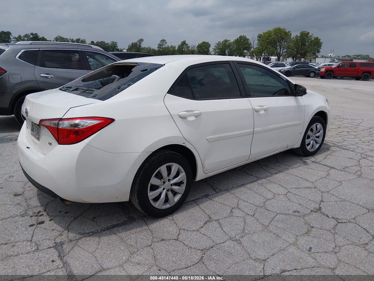 2016 TOYOTA COROLLA LE — снимка 4