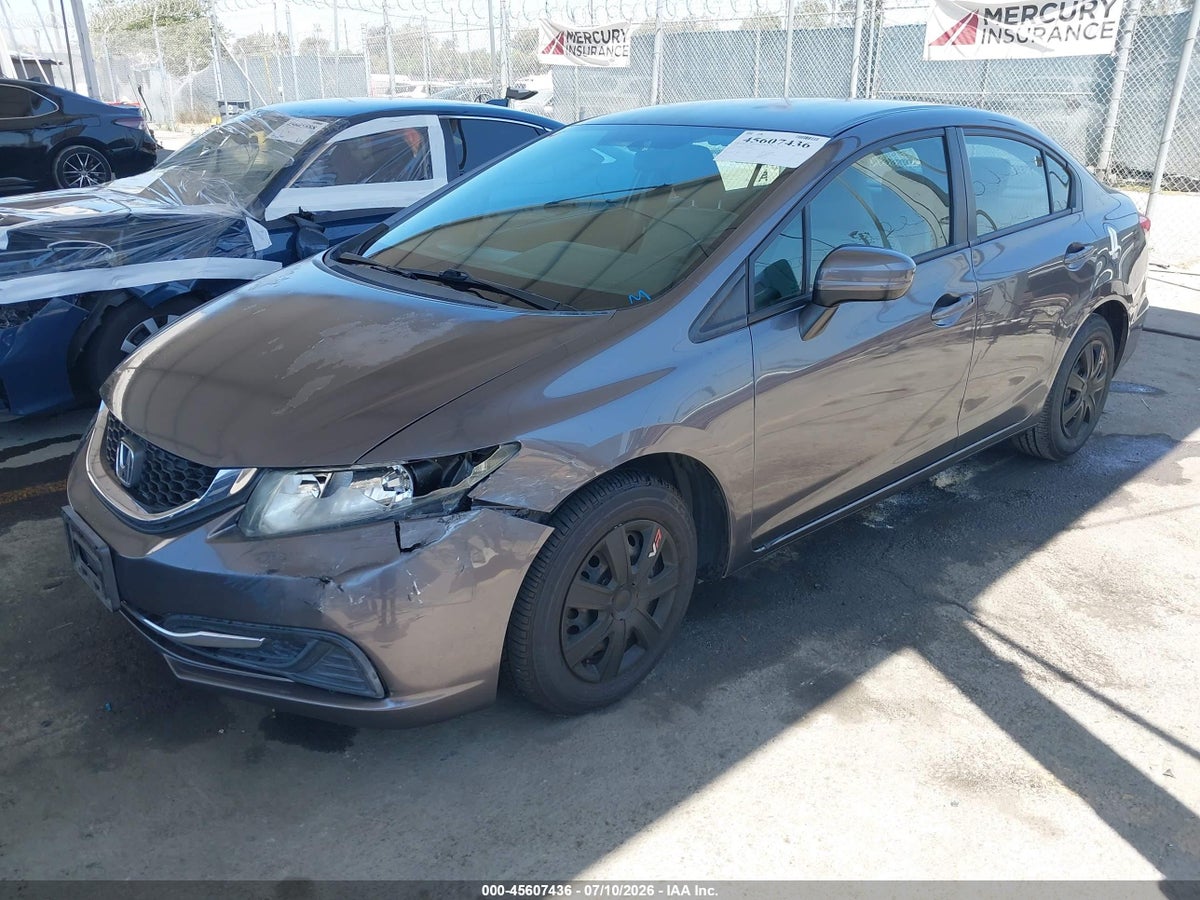 2015 HONDA CIVIC LX — снимка 2