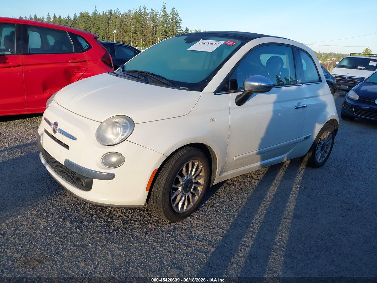 2012 FIAT 500C LOUNGE — снимка 2