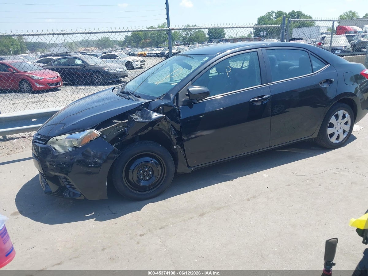 2016 TOYOTA COROLLA LE — снимка 2