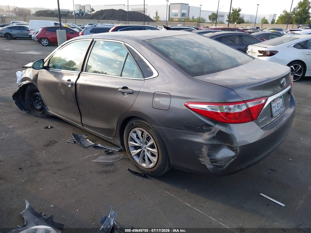 2016 TOYOTA CAMRY LE — снимка 3