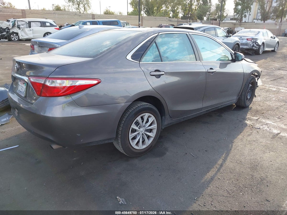 2016 TOYOTA CAMRY LE — снимка 4