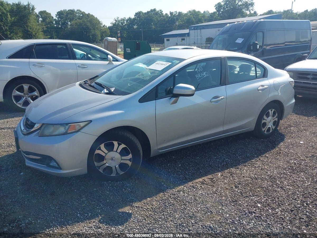 2014 HONDA CIVIC HYBRID — снимка 2
