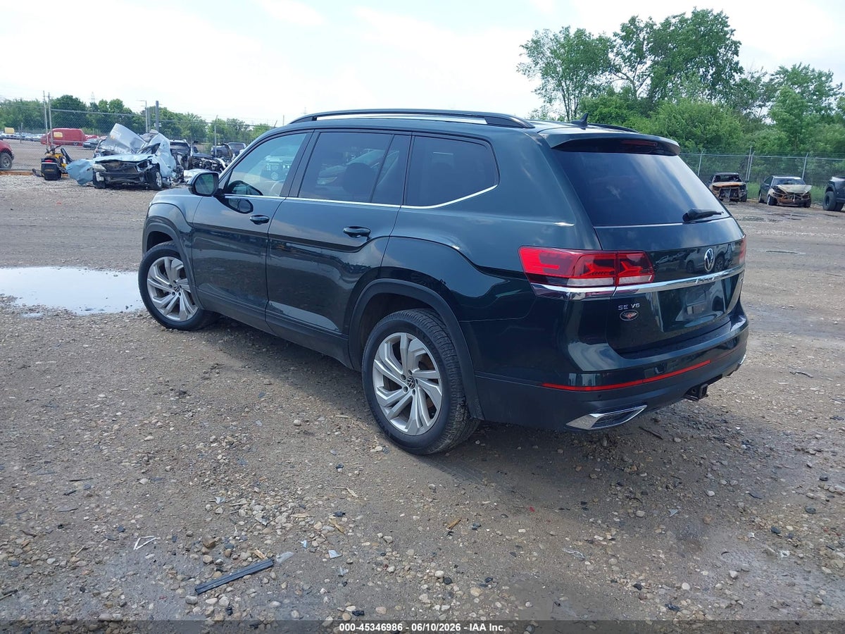 2021 VOLKSWAGEN ATLAS 3.6L V6 SE W/TECHNOLOGY — снимка 3